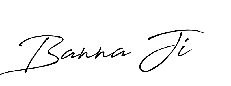 Create a beautiful signature design for name Banna Ji. With this signature (Antro_Vectra_Bolder) fonts, you can make a handwritten signature for free. Banna Ji signature style 7 images and pictures png