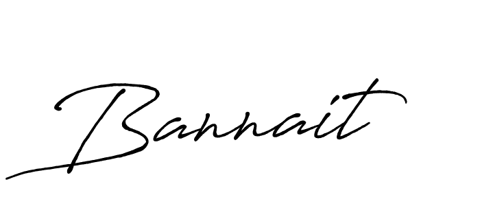 Also we have Bannait name is the best signature style. Create professional handwritten signature collection using Antro_Vectra_Bolder autograph style. Bannait signature style 7 images and pictures png