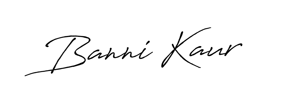 Also we have Banni Kaur name is the best signature style. Create professional handwritten signature collection using Antro_Vectra_Bolder autograph style. Banni Kaur signature style 7 images and pictures png