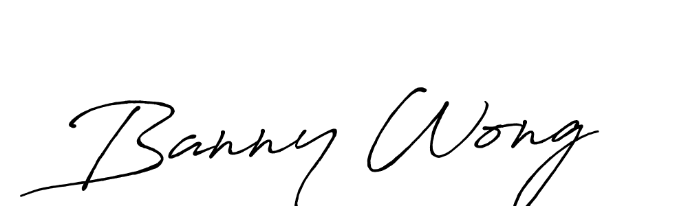 Also You can easily find your signature by using the search form. We will create Banny Wong name handwritten signature images for you free of cost using Antro_Vectra_Bolder sign style. Banny Wong signature style 7 images and pictures png