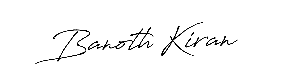 You can use this online signature creator to create a handwritten signature for the name Banoth Kiran. This is the best online autograph maker. Banoth Kiran signature style 7 images and pictures png