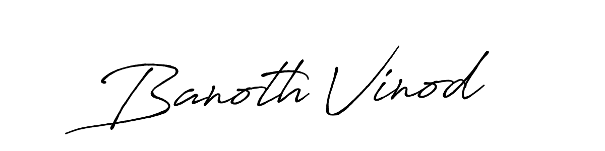 You can use this online signature creator to create a handwritten signature for the name Banoth Vinod. This is the best online autograph maker. Banoth Vinod signature style 7 images and pictures png