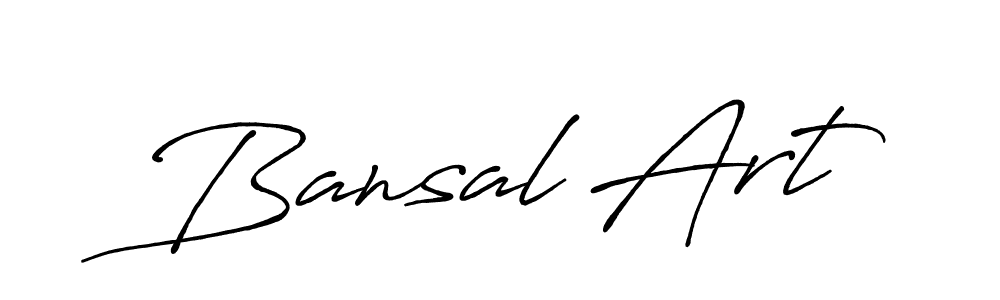 Once you've used our free online signature maker to create your best signature Antro_Vectra_Bolder style, it's time to enjoy all of the benefits that Bansal Art name signing documents. Bansal Art signature style 7 images and pictures png