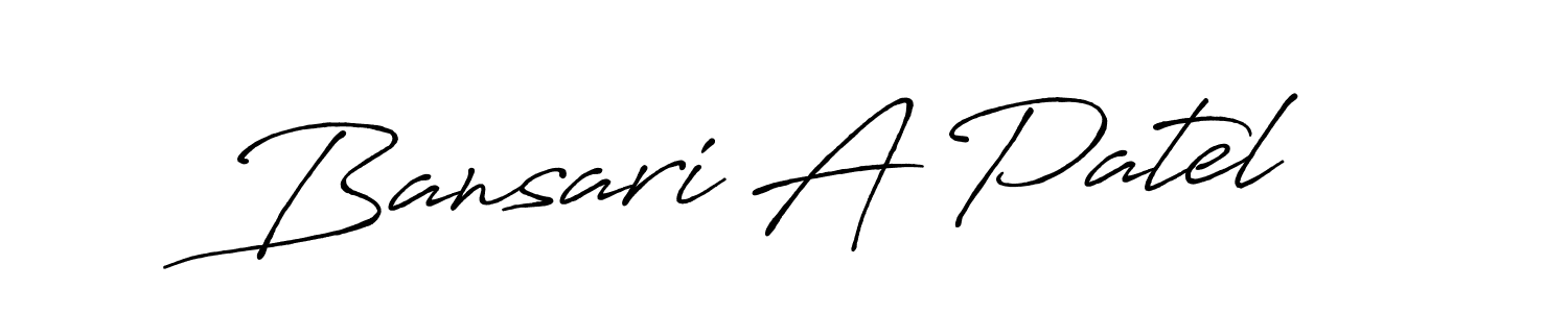 Make a beautiful signature design for name Bansari A Patel. Use this online signature maker to create a handwritten signature for free. Bansari A Patel signature style 7 images and pictures png