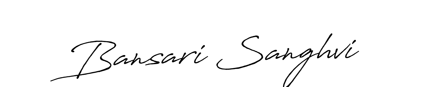 Also we have Bansari Sanghvi name is the best signature style. Create professional handwritten signature collection using Antro_Vectra_Bolder autograph style. Bansari Sanghvi signature style 7 images and pictures png