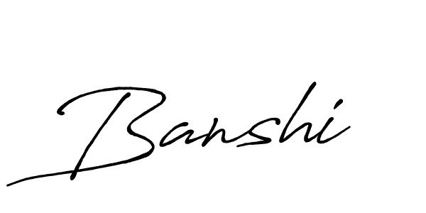 Banshi stylish signature style. Best Handwritten Sign (Antro_Vectra_Bolder) for my name. Handwritten Signature Collection Ideas for my name Banshi. Banshi signature style 7 images and pictures png