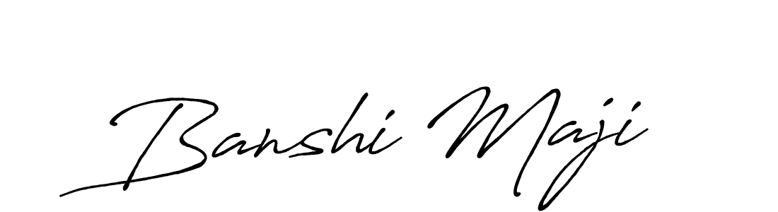 It looks lik you need a new signature style for name Banshi Maji. Design unique handwritten (Antro_Vectra_Bolder) signature with our free signature maker in just a few clicks. Banshi Maji signature style 7 images and pictures png