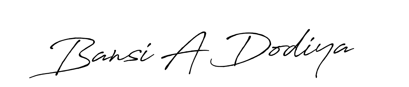 The best way (Antro_Vectra_Bolder) to make a short signature is to pick only two or three words in your name. The name Bansi A Dodiya include a total of six letters. For converting this name. Bansi A Dodiya signature style 7 images and pictures png