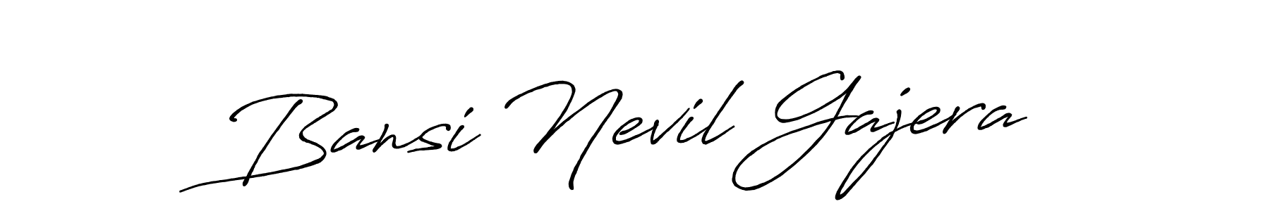 It looks lik you need a new signature style for name Bansi Nevil Gajera. Design unique handwritten (Antro_Vectra_Bolder) signature with our free signature maker in just a few clicks. Bansi Nevil Gajera signature style 7 images and pictures png