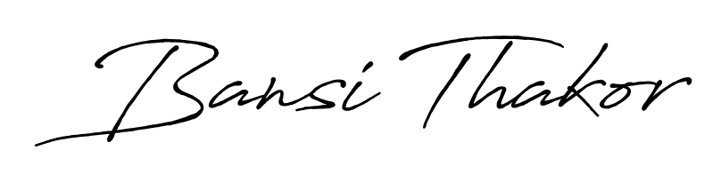 Bansi Thakor stylish signature style. Best Handwritten Sign (Antro_Vectra_Bolder) for my name. Handwritten Signature Collection Ideas for my name Bansi Thakor. Bansi Thakor signature style 7 images and pictures png