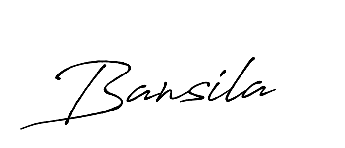 Create a beautiful signature design for name Bansila. With this signature (Antro_Vectra_Bolder) fonts, you can make a handwritten signature for free. Bansila signature style 7 images and pictures png