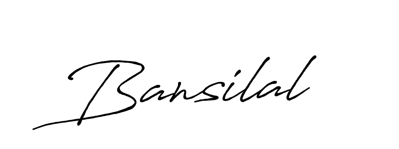 Make a beautiful signature design for name Bansilal. With this signature (Antro_Vectra_Bolder) style, you can create a handwritten signature for free. Bansilal signature style 7 images and pictures png