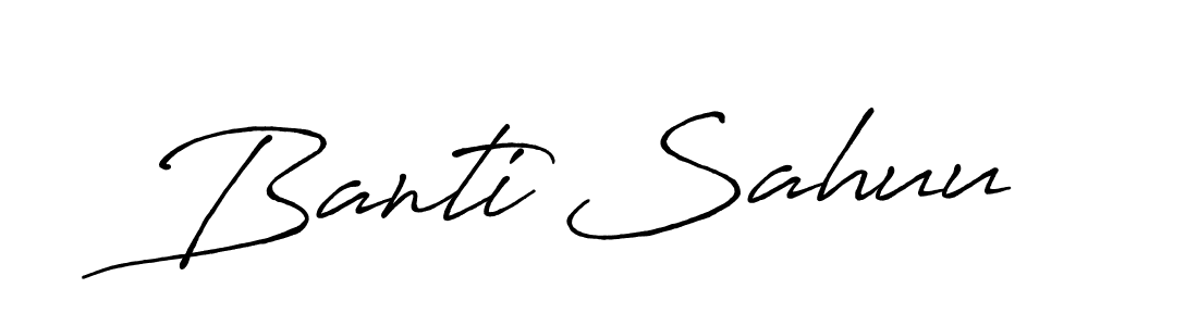 Make a beautiful signature design for name Banti Sahuu. Use this online signature maker to create a handwritten signature for free. Banti Sahuu signature style 7 images and pictures png