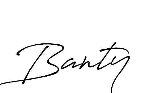 You should practise on your own different ways (Antro_Vectra_Bolder) to write your name (Banty) in signature. don't let someone else do it for you. Banty signature style 7 images and pictures png