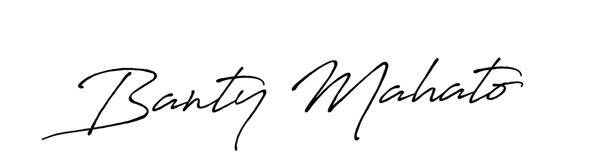Also You can easily find your signature by using the search form. We will create Banty Mahato name handwritten signature images for you free of cost using Antro_Vectra_Bolder sign style. Banty Mahato signature style 7 images and pictures png