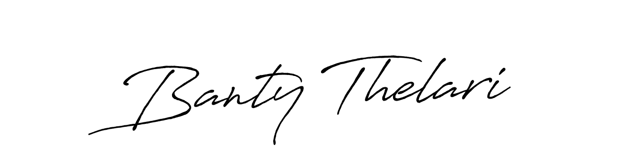Similarly Antro_Vectra_Bolder is the best handwritten signature design. Signature creator online .You can use it as an online autograph creator for name Banty Thelari. Banty Thelari signature style 7 images and pictures png