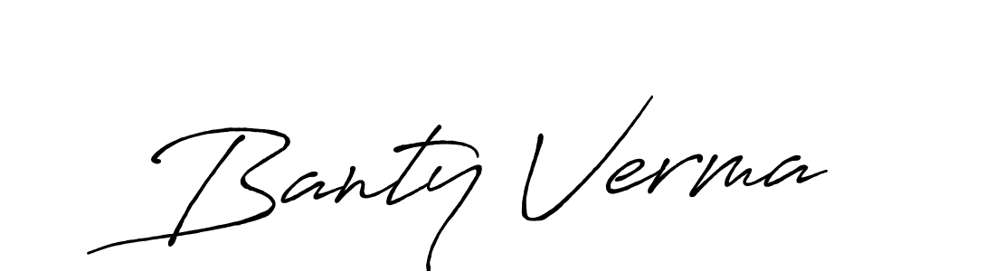 Antro_Vectra_Bolder is a professional signature style that is perfect for those who want to add a touch of class to their signature. It is also a great choice for those who want to make their signature more unique. Get Banty Verma name to fancy signature for free. Banty Verma signature style 7 images and pictures png