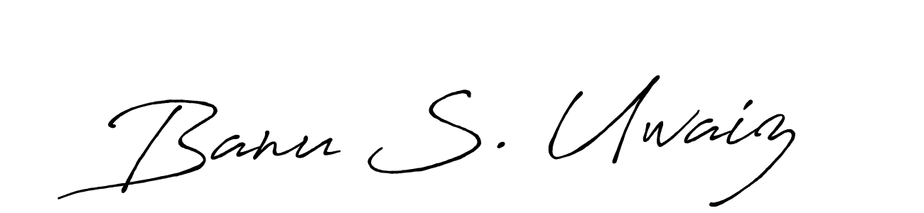 This is the best signature style for the Banu S. Uwaiz name. Also you like these signature font (Antro_Vectra_Bolder). Mix name signature. Banu S. Uwaiz signature style 7 images and pictures png