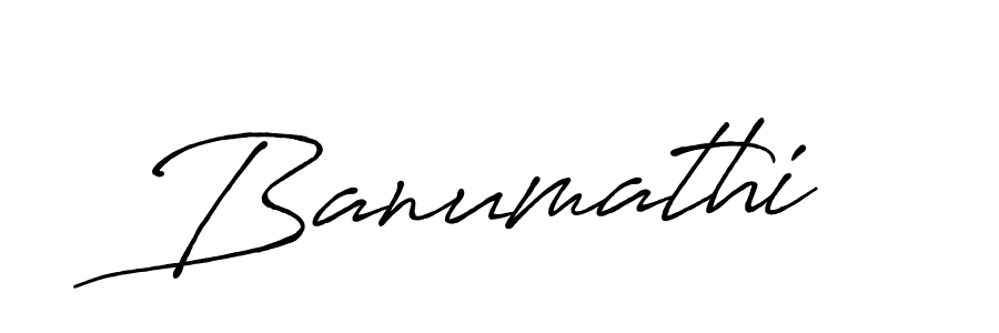Make a beautiful signature design for name Banumathi. With this signature (Antro_Vectra_Bolder) style, you can create a handwritten signature for free. Banumathi signature style 7 images and pictures png