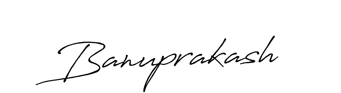 Also we have Banuprakash name is the best signature style. Create professional handwritten signature collection using Antro_Vectra_Bolder autograph style. Banuprakash signature style 7 images and pictures png