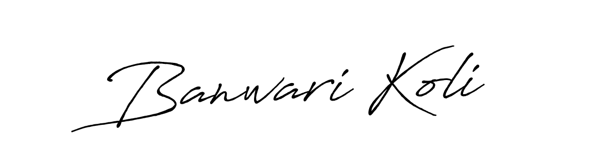 You should practise on your own different ways (Antro_Vectra_Bolder) to write your name (Banwari Koli) in signature. don't let someone else do it for you. Banwari Koli signature style 7 images and pictures png