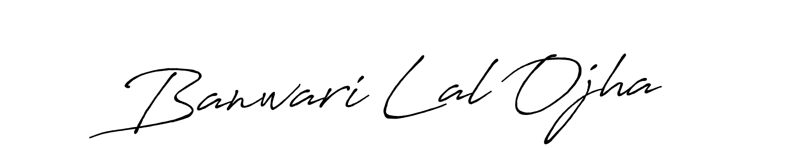 Also we have Banwari Lal Ojha name is the best signature style. Create professional handwritten signature collection using Antro_Vectra_Bolder autograph style. Banwari Lal Ojha signature style 7 images and pictures png