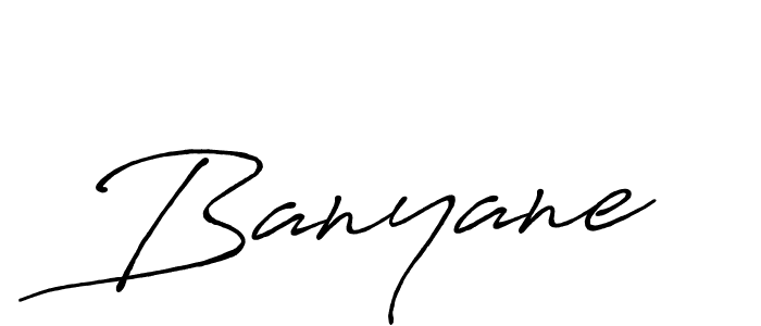 Create a beautiful signature design for name Banyane. With this signature (Antro_Vectra_Bolder) fonts, you can make a handwritten signature for free. Banyane signature style 7 images and pictures png