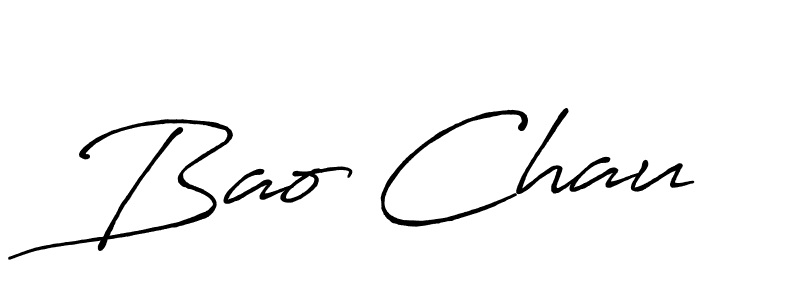 Make a beautiful signature design for name Bao Chau. With this signature (Antro_Vectra_Bolder) style, you can create a handwritten signature for free. Bao Chau signature style 7 images and pictures png