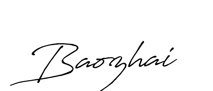 Design your own signature with our free online signature maker. With this signature software, you can create a handwritten (Antro_Vectra_Bolder) signature for name Baozhai. Baozhai signature style 7 images and pictures png