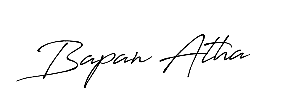 if you are searching for the best signature style for your name Bapan Atha. so please give up your signature search. here we have designed multiple signature styles  using Antro_Vectra_Bolder. Bapan Atha signature style 7 images and pictures png
