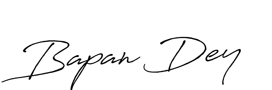 Design your own signature with our free online signature maker. With this signature software, you can create a handwritten (Antro_Vectra_Bolder) signature for name Bapan Dey. Bapan Dey signature style 7 images and pictures png