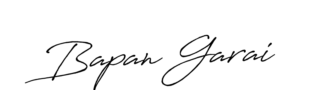 Create a beautiful signature design for name Bapan Garai. With this signature (Antro_Vectra_Bolder) fonts, you can make a handwritten signature for free. Bapan Garai signature style 7 images and pictures png