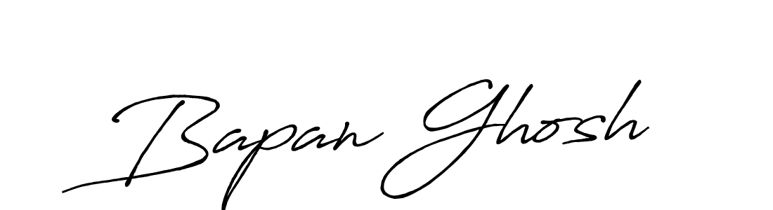 Also we have Bapan Ghosh name is the best signature style. Create professional handwritten signature collection using Antro_Vectra_Bolder autograph style. Bapan Ghosh signature style 7 images and pictures png