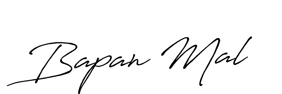 Bapan Mal stylish signature style. Best Handwritten Sign (Antro_Vectra_Bolder) for my name. Handwritten Signature Collection Ideas for my name Bapan Mal. Bapan Mal signature style 7 images and pictures png