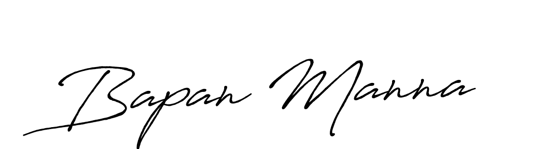 How to make Bapan Manna name signature. Use Antro_Vectra_Bolder style for creating short signs online. This is the latest handwritten sign. Bapan Manna signature style 7 images and pictures png