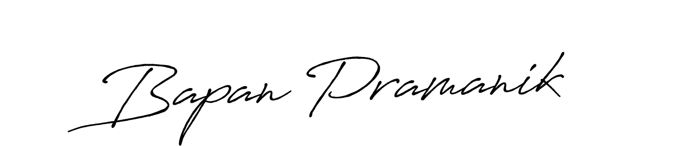 Also we have Bapan Pramanik name is the best signature style. Create professional handwritten signature collection using Antro_Vectra_Bolder autograph style. Bapan Pramanik signature style 7 images and pictures png