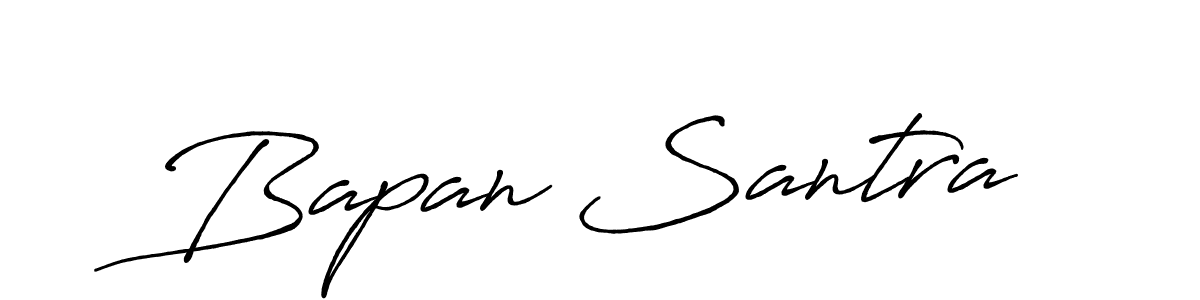 Also You can easily find your signature by using the search form. We will create Bapan Santra name handwritten signature images for you free of cost using Antro_Vectra_Bolder sign style. Bapan Santra signature style 7 images and pictures png