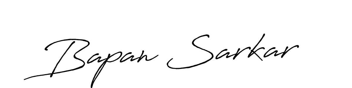 Use a signature maker to create a handwritten signature online. With this signature software, you can design (Antro_Vectra_Bolder) your own signature for name Bapan Sarkar. Bapan Sarkar signature style 7 images and pictures png
