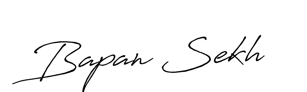 Design your own signature with our free online signature maker. With this signature software, you can create a handwritten (Antro_Vectra_Bolder) signature for name Bapan Sekh. Bapan Sekh signature style 7 images and pictures png