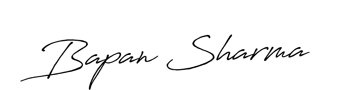 Also You can easily find your signature by using the search form. We will create Bapan Sharma name handwritten signature images for you free of cost using Antro_Vectra_Bolder sign style. Bapan Sharma signature style 7 images and pictures png