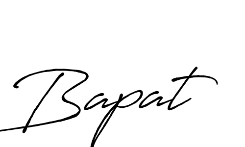 How to make Bapat signature? Antro_Vectra_Bolder is a professional autograph style. Create handwritten signature for Bapat name. Bapat signature style 7 images and pictures png