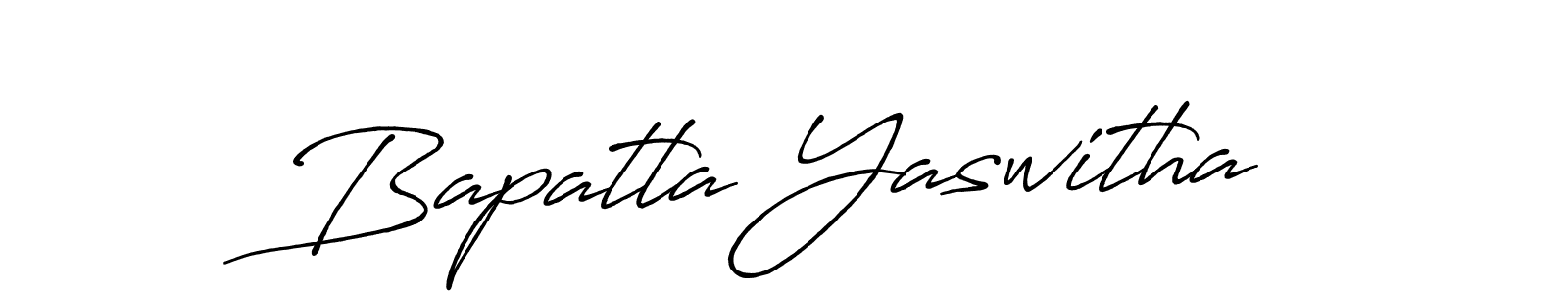 Make a short Bapatla Yaswitha signature style. Manage your documents anywhere anytime using Antro_Vectra_Bolder. Create and add eSignatures, submit forms, share and send files easily. Bapatla Yaswitha signature style 7 images and pictures png