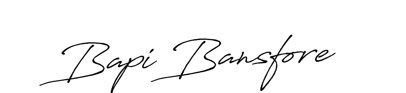 Similarly Antro_Vectra_Bolder is the best handwritten signature design. Signature creator online .You can use it as an online autograph creator for name Bapi Bansfore. Bapi Bansfore signature style 7 images and pictures png