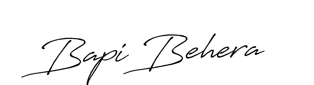 The best way (Antro_Vectra_Bolder) to make a short signature is to pick only two or three words in your name. The name Bapi Behera include a total of six letters. For converting this name. Bapi Behera signature style 7 images and pictures png