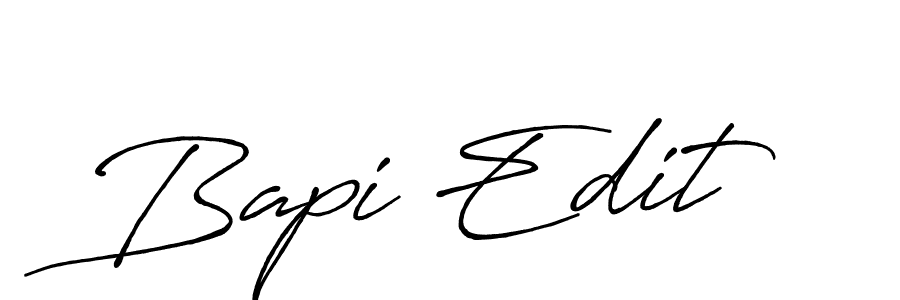 Design your own signature with our free online signature maker. With this signature software, you can create a handwritten (Antro_Vectra_Bolder) signature for name Bapi Edit. Bapi Edit signature style 7 images and pictures png