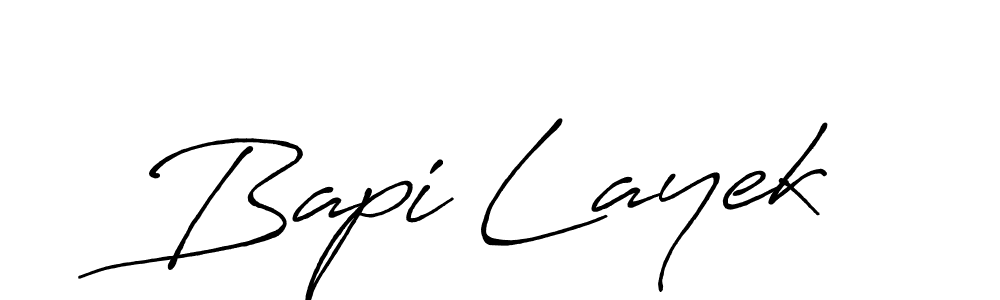 How to make Bapi Layek signature? Antro_Vectra_Bolder is a professional autograph style. Create handwritten signature for Bapi Layek name. Bapi Layek signature style 7 images and pictures png