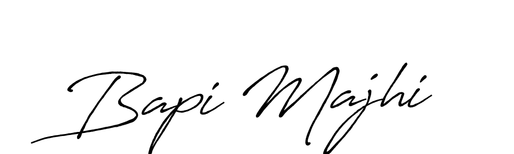 Create a beautiful signature design for name Bapi Majhi. With this signature (Antro_Vectra_Bolder) fonts, you can make a handwritten signature for free. Bapi Majhi signature style 7 images and pictures png