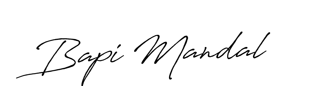 Also we have Bapi Mandal name is the best signature style. Create professional handwritten signature collection using Antro_Vectra_Bolder autograph style. Bapi Mandal signature style 7 images and pictures png