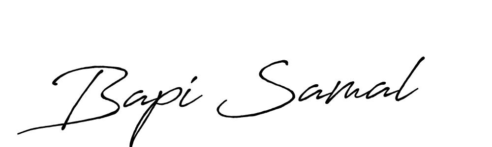 if you are searching for the best signature style for your name Bapi Samal. so please give up your signature search. here we have designed multiple signature styles  using Antro_Vectra_Bolder. Bapi Samal signature style 7 images and pictures png