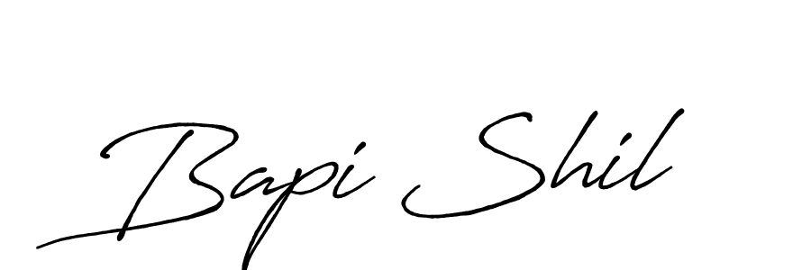 Similarly Antro_Vectra_Bolder is the best handwritten signature design. Signature creator online .You can use it as an online autograph creator for name Bapi Shil. Bapi Shil signature style 7 images and pictures png